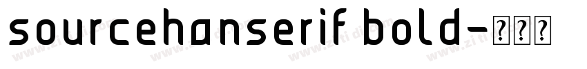 sourcehanserif bold字体转换